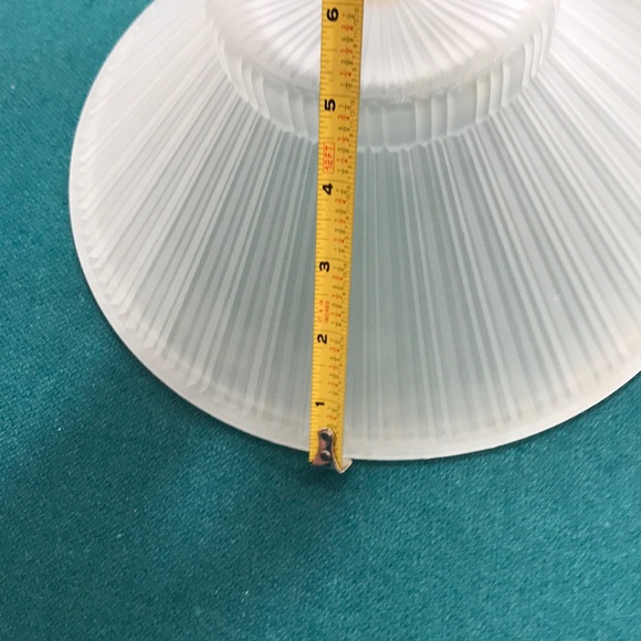 Vtg Large Ribbed Satin White Glass Industrial Cone Light Shade LAMP SHADE - Picture 4 of 7